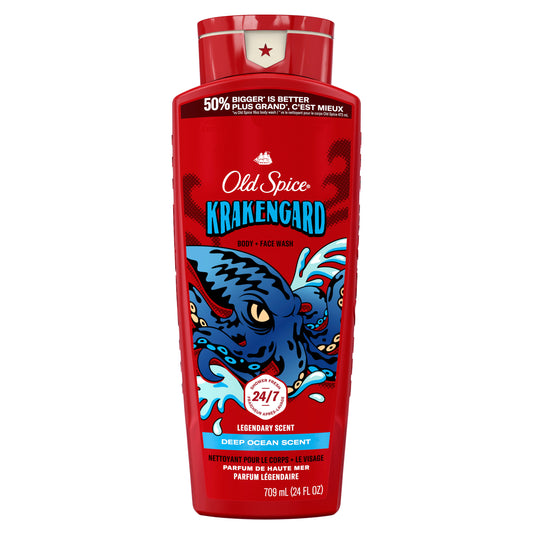 Old Spice Body Wash For Men, 24/7 Shower Clean 24oz