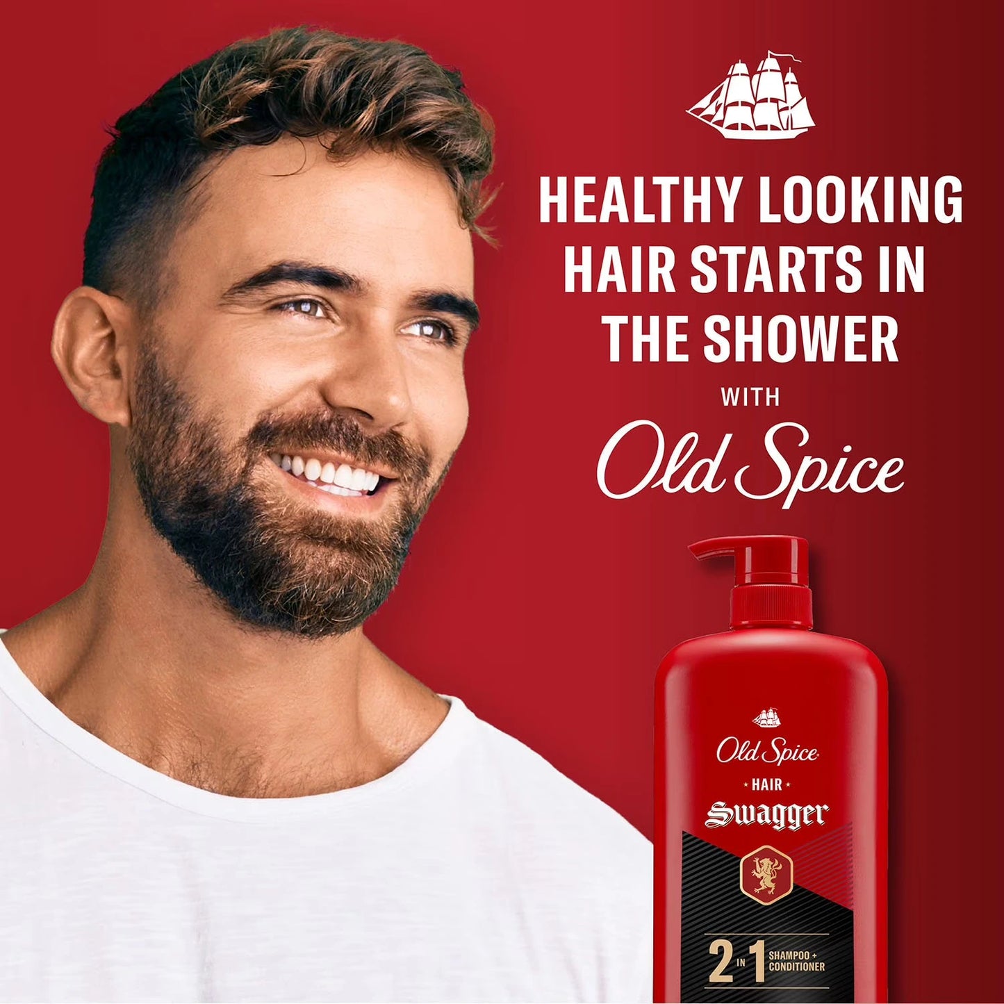 Old Spice Swagger 2-en-1 Shampoo y Acondicionador, 39.9 fl. oz.