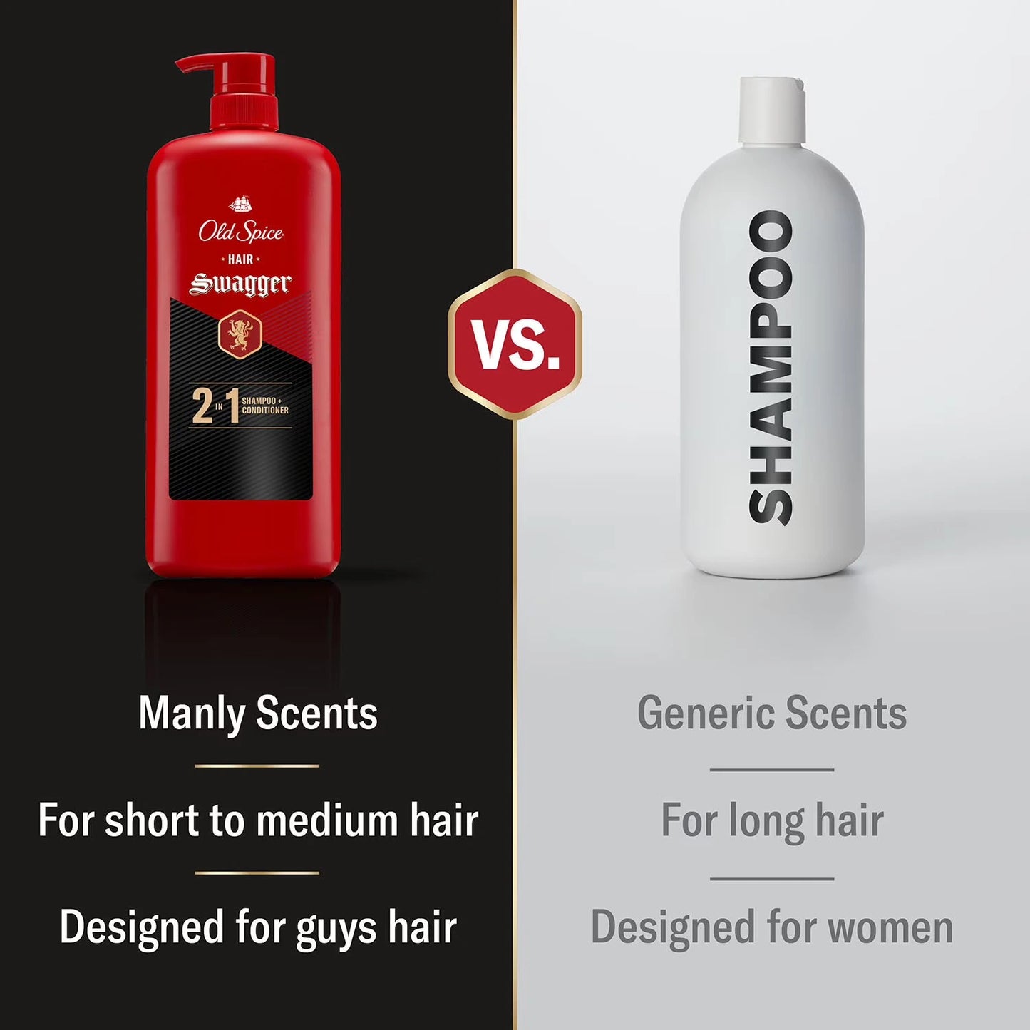 Old Spice Swagger 2-en-1 Shampoo y Acondicionador, 39.9 fl. oz.