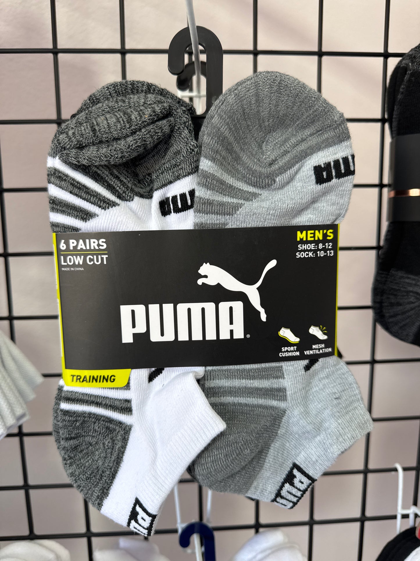 PUMA Men's Training Low Cut Socks (Pack de 6)