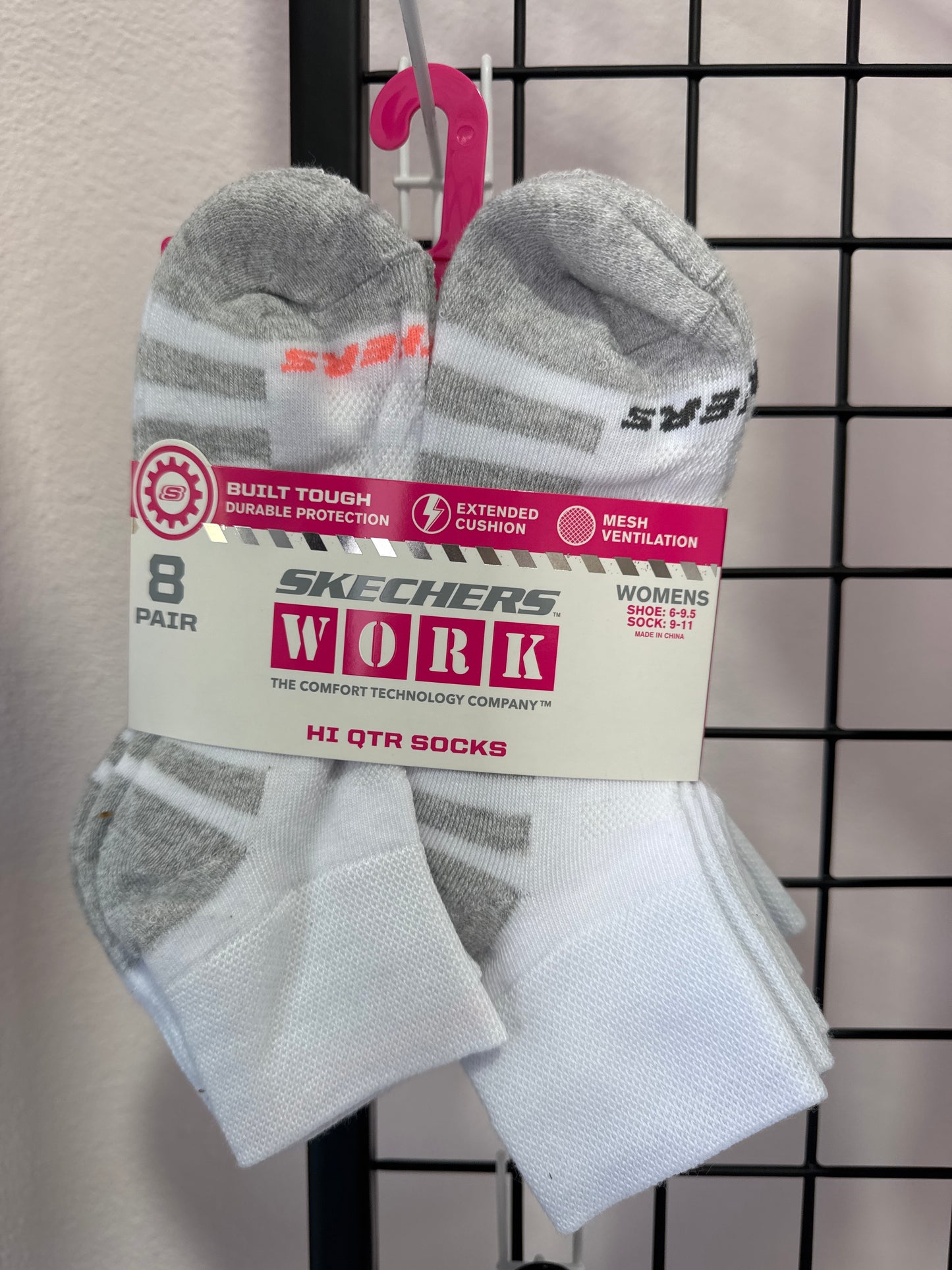 Skechers Work Women's High Quarter Socks (8 Pack)