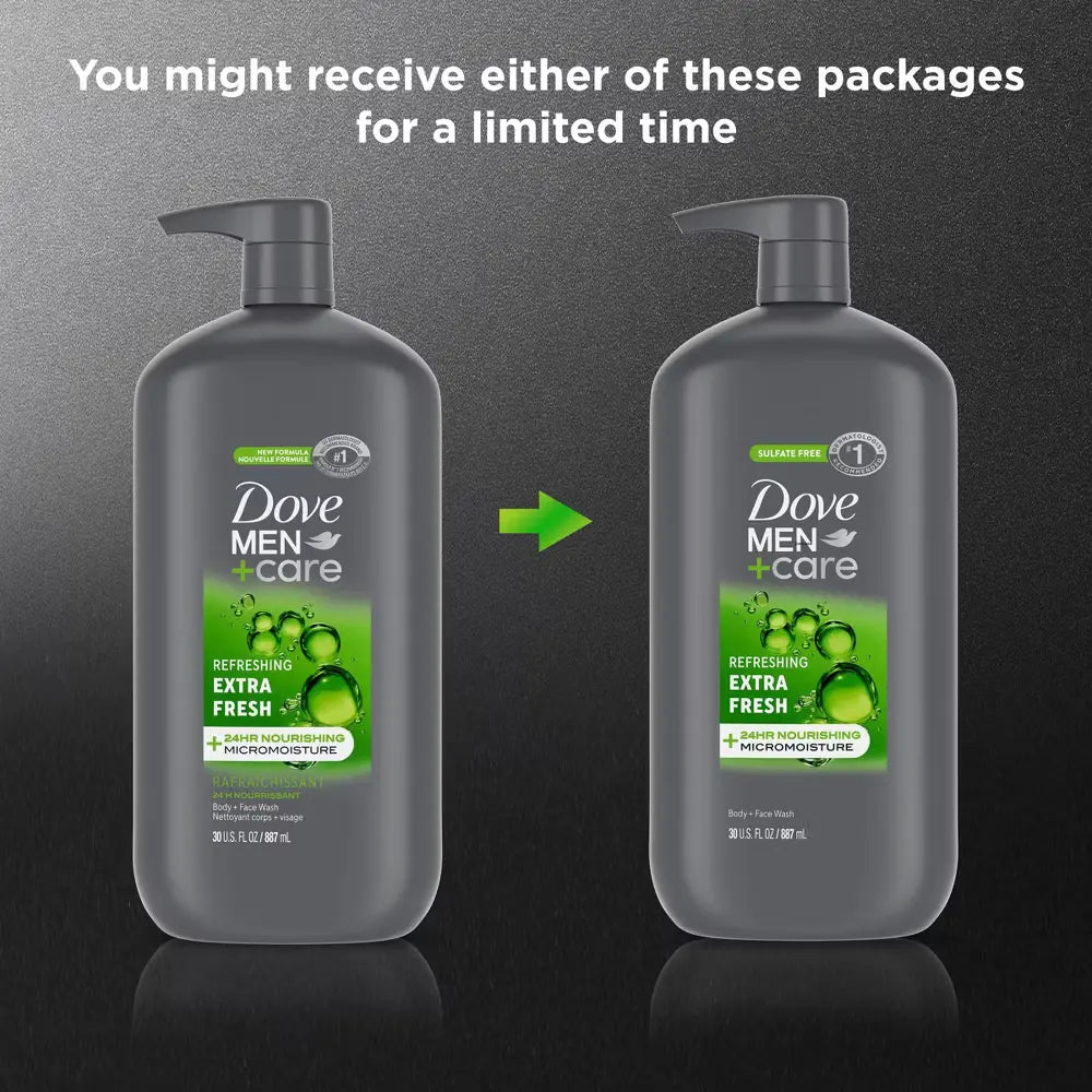 Dove Men+Care Extra Fresh Body Wash, 30 fl oz