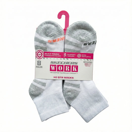 Skechers Work Women's High Quarter Socks (8 Pack)